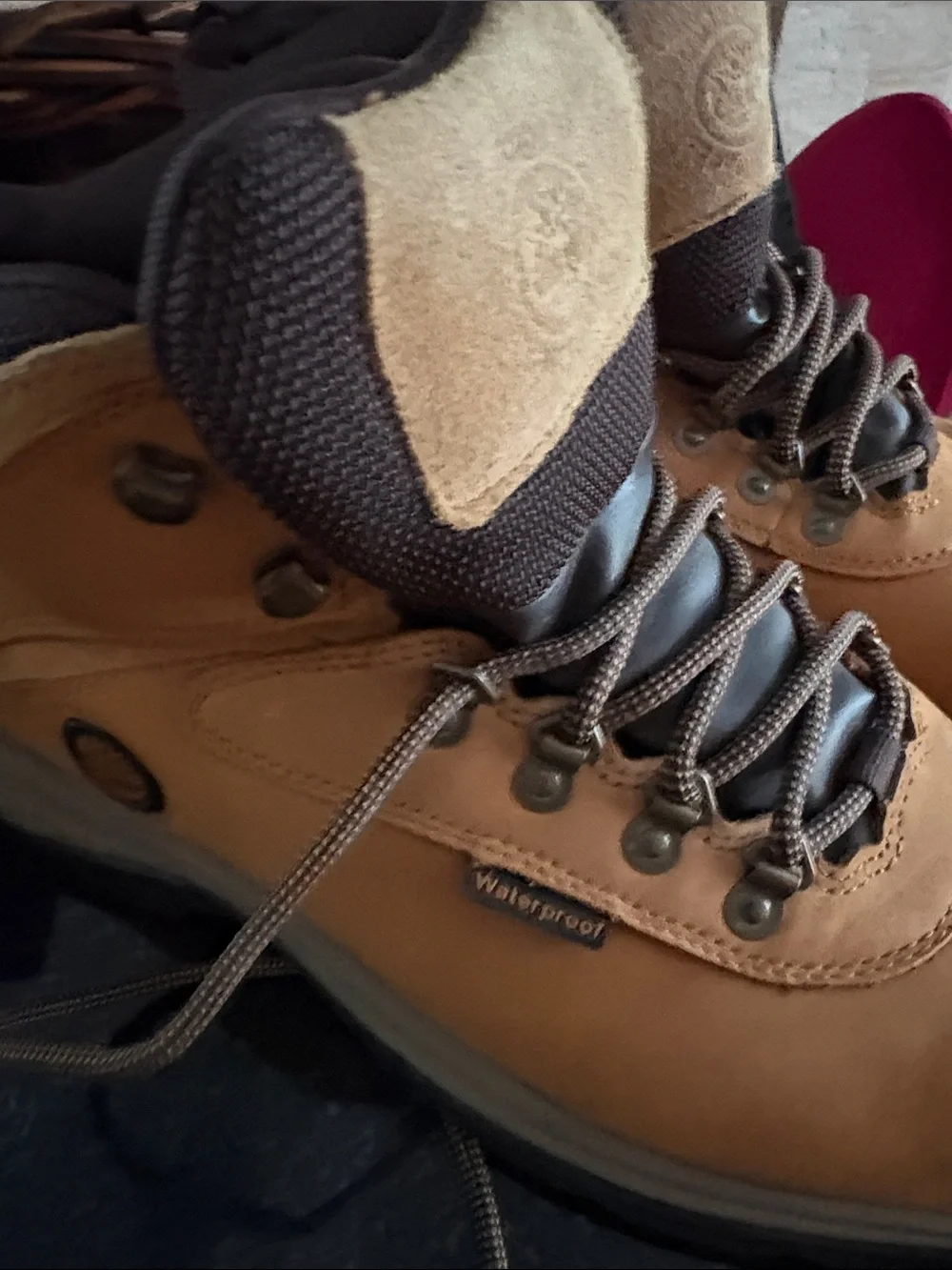 Timberland Brown/Tan Lace-Up Hiking Work Boots